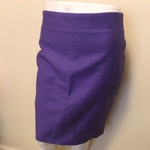 J. crew number 2 pencil skirt purple
